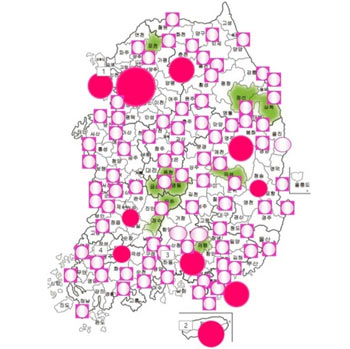 ▲自主統一民衆前衛（昌原スパイ団）のスパイ配置図／自由民主研究院提供