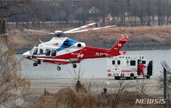 釜山大学病院からヘリ転院、直近3年間では共に民主・李在明代表が初めてだった