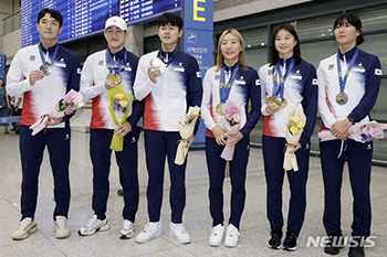 世界選手権を制した韓国近代五種代表チーム