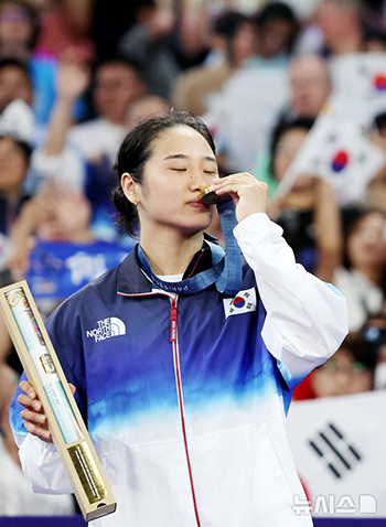 バドミントン　女子シングルス安洗塋「大事な五輪金メダル」　パリ五輪