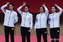 金メダルを取ったフェンシング女子エペ団体の韓国代表チーム