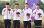 ゴルフ男子：韓国、団体戦で金メダル＝杭州アジア大会