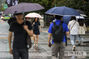 韓国のほぼ全域で雨