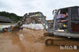 豪雨で浸水被害に遭った海南・忠武村　全羅南道